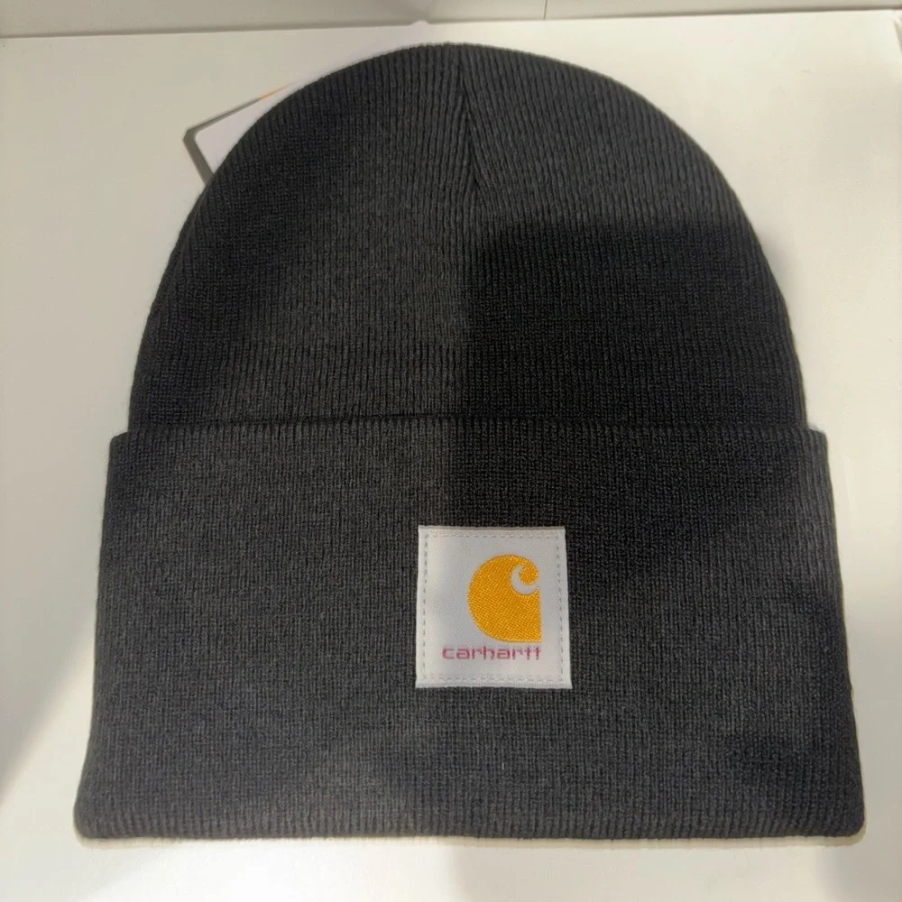 NEW Carhartt Black Beanie - Picture 2 of 4